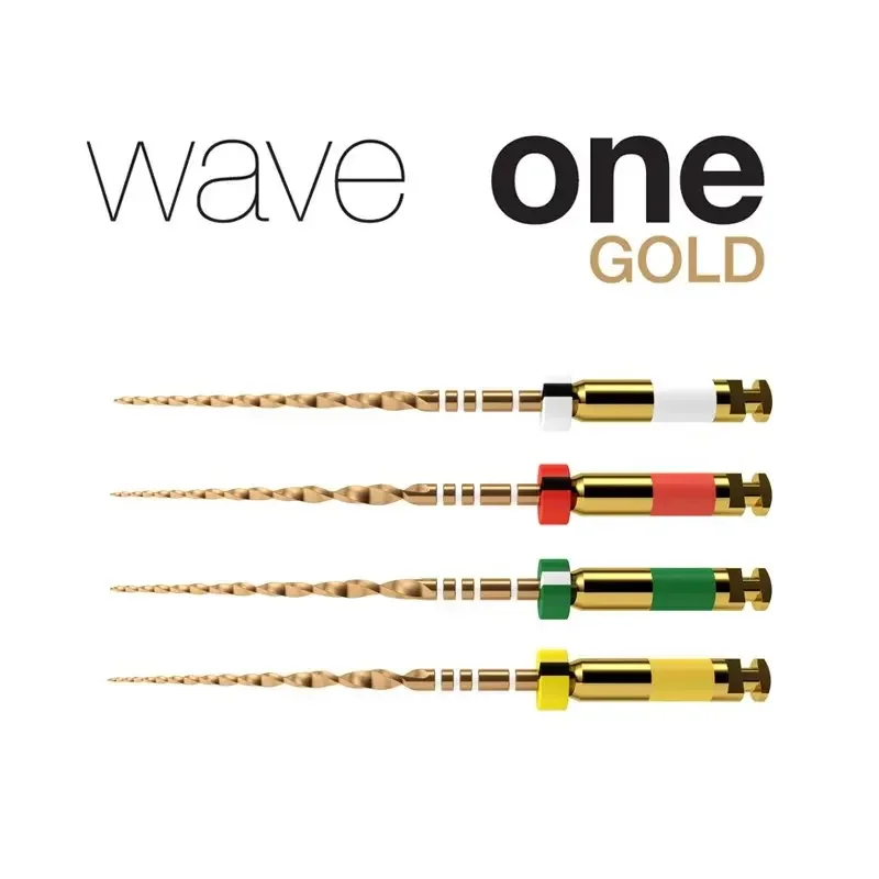 3Pks/12pcs Wave taper one Gold ENDODONTIC RECIPROCATING Files Endo Root Canal Treatment Dental Rotary Filestistry Instrument 6