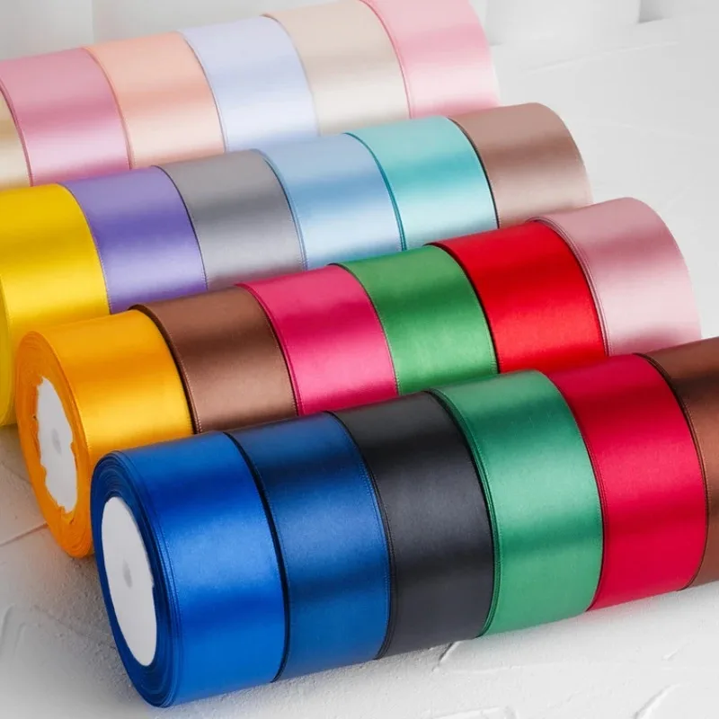Satin Ribbons Ribbon Supplies Wrapping Ribbon Satin Ribbon 22meters/Roll 4cm Satin Ribbons Crafts Bow DIY Gift Wrap Ribbons