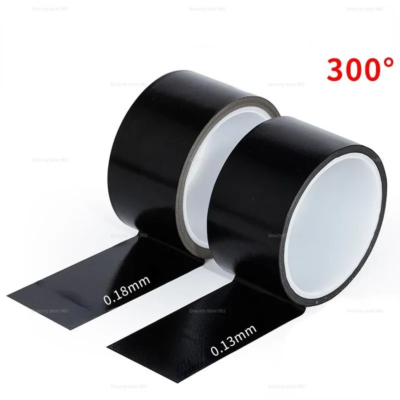 0.3-14cm Width Black Tefln PTFE Insulation Friction Resistant 300â High Temperature Special Tape Multiple Width Options Tie-9607