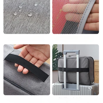 File Pack Multi functional certificates Pack Large Capacity Storage box Handheld Home Lock certificates Pack File Storage Bag