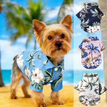 Hawaiian Summer Dog Shirt 1