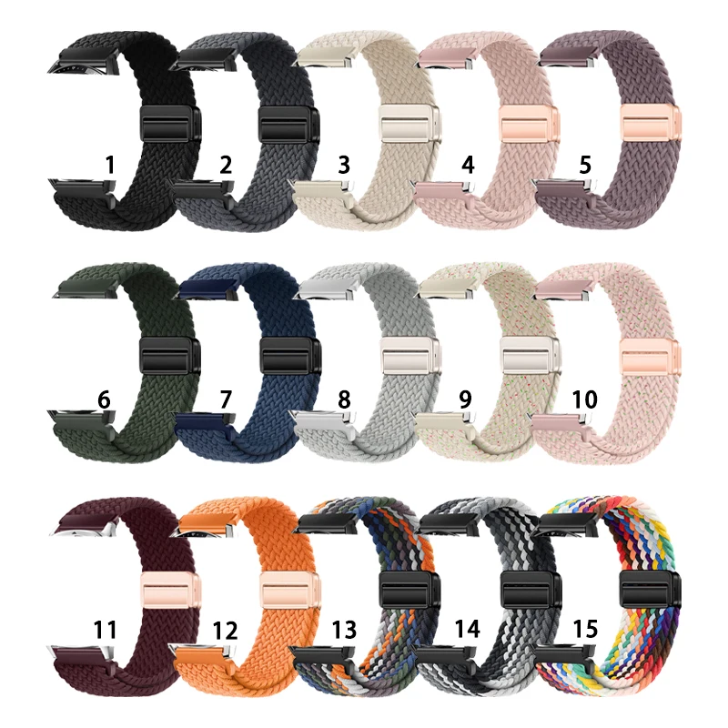 Woven Magnetic Buckle Nylon Wristband Strap
