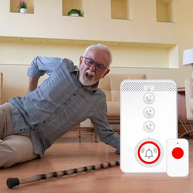 Medical Alert Button 4G LTE GSM Elderly SOS Button Emergency Alarm For Elderly Care