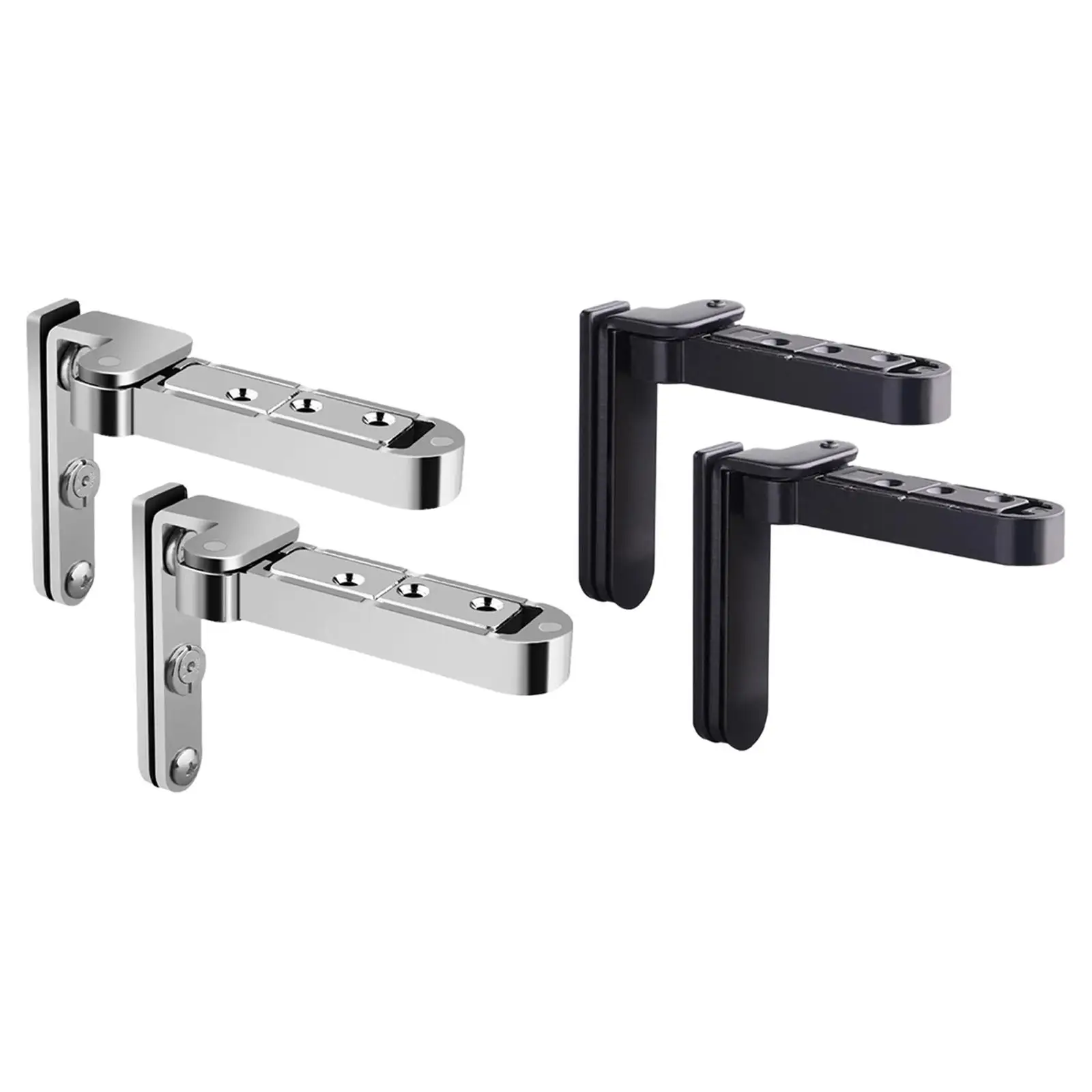 Invisible Door Hinges Zinc Alloy Heavy Duty Easy Install Pivot Hardware for Outward Opening Secret Door