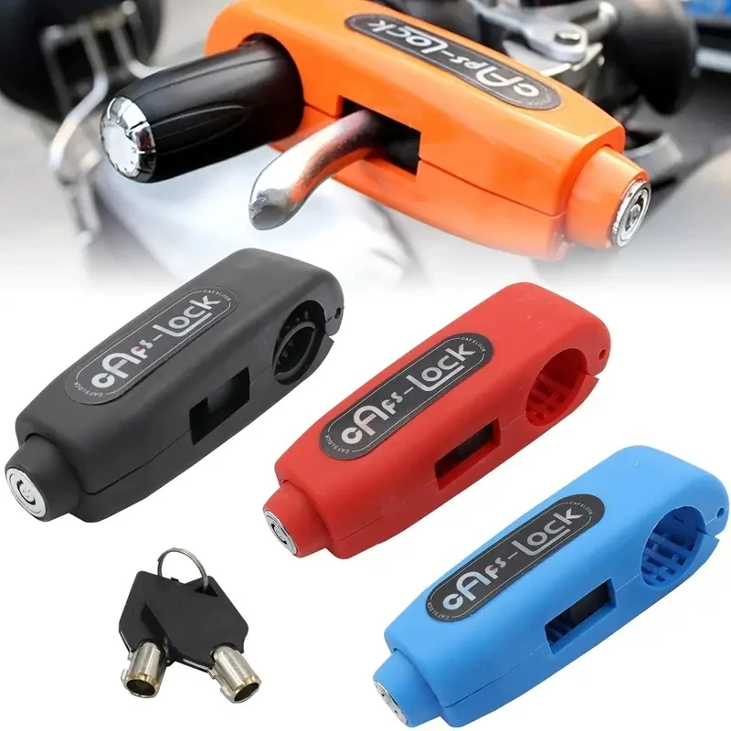 Motorcycle Throttle Handlebar Lock Scooter Handlebar Security Lock Heavy Duty Anti-Theft Portable Lock for Motorbike Dirt Bike portable tire air pump digital 150 psi rechargeable air compressor tire inflator with preset pressure auto stop emergency light temperature display multifunction air pump for car motorbike bicycle basketball