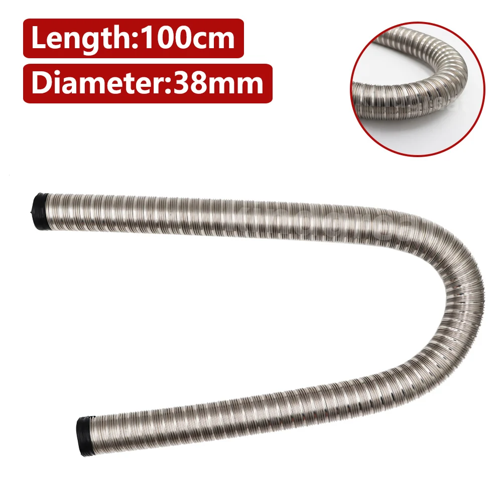 For Webasto Eberspacher Heater 38mm Diameter 3 layers Air Diesel Heater Exhaust Pipe 100cm/150cm