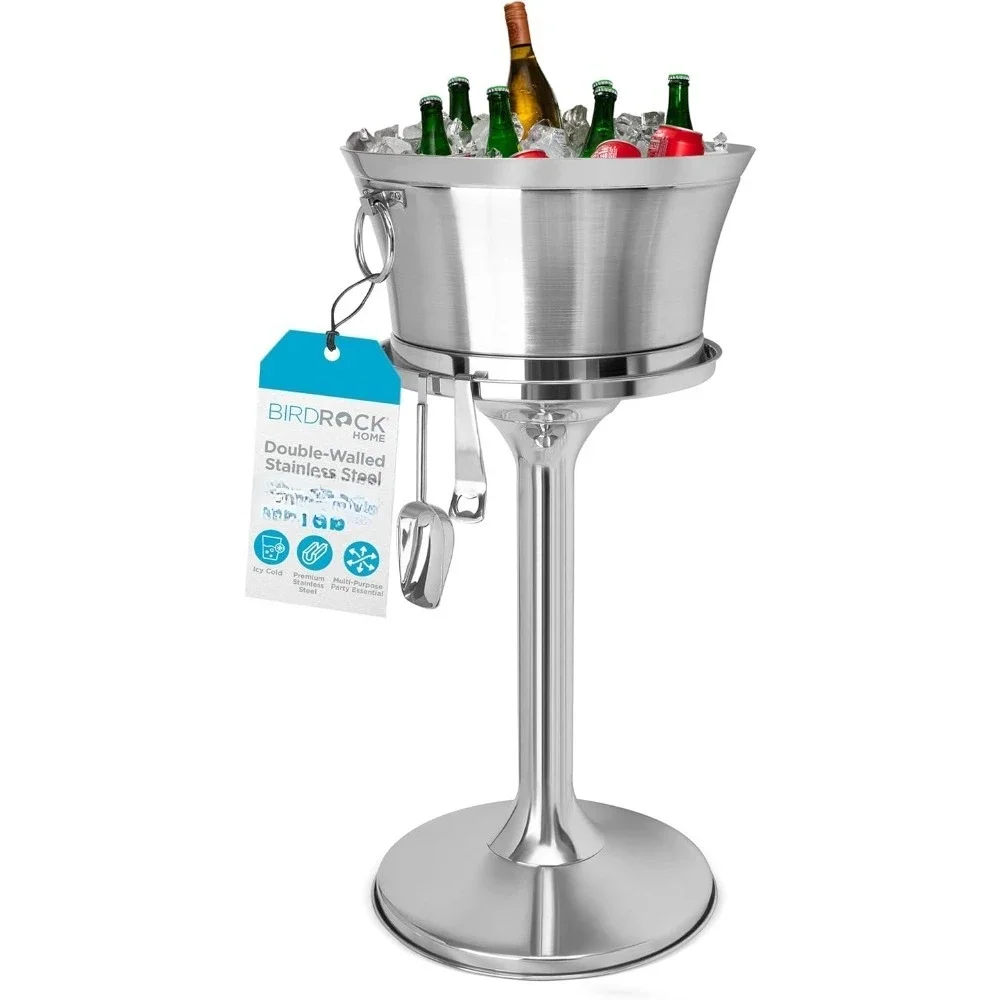 Stainless Steel Beverage Tub with Stand 1