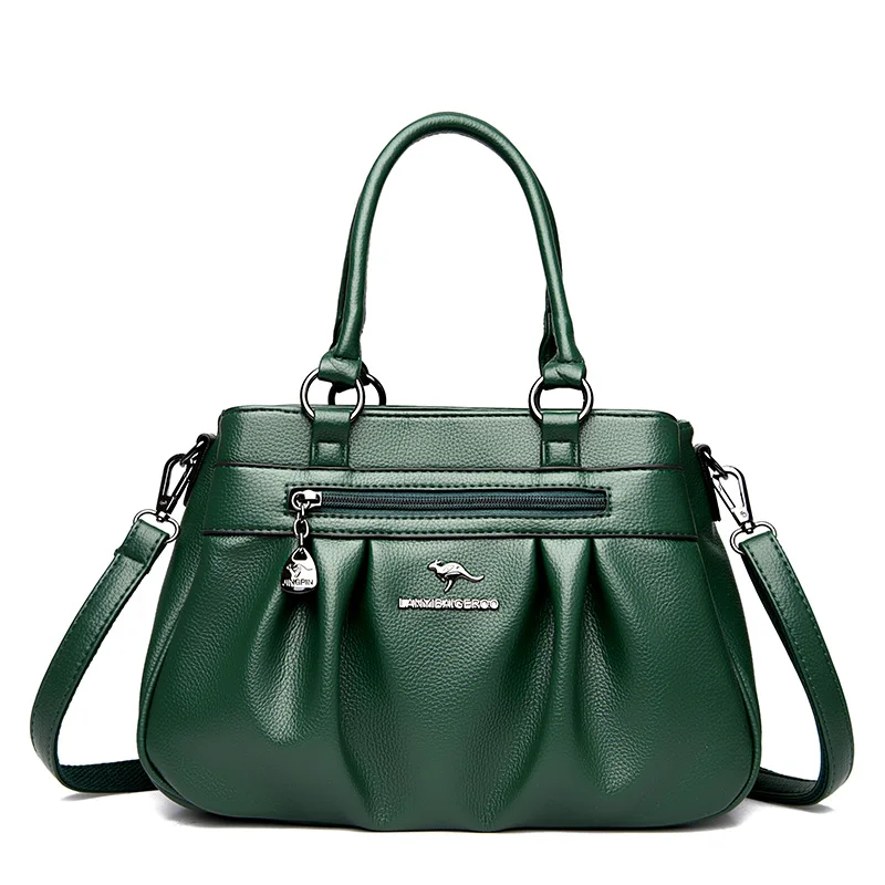 حقيبة جلد نسائية فاخرة 3 طبقات