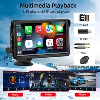 Autoradio sans fil CarPlay Android Auto lecteur vidéo multimédia 7 pouces écran tactile Portable avec USB AUX pour caméra de recul 5