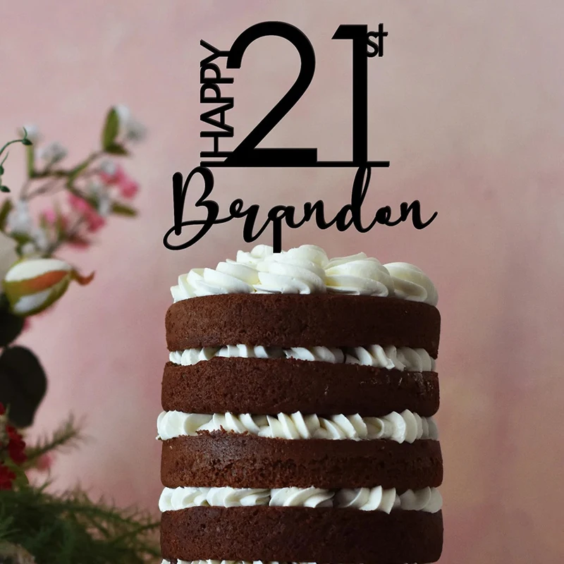 Personalized Name & Age Birthday Cake Topper 5 | Personalized Name & Age Birthday Cake Topper 5