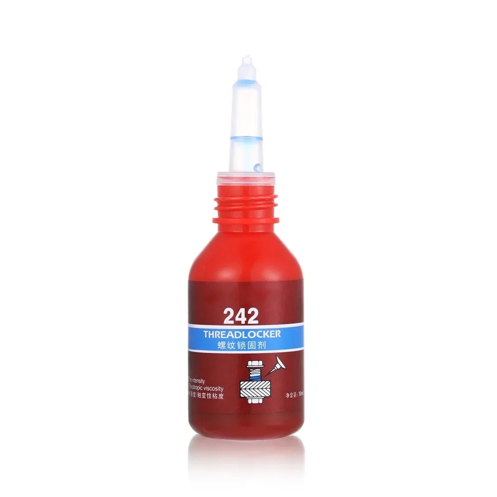 10ml threadlocker loctite 222 242 243 262 263 271 272 277 290 Kék szín csavaros Bezár vkit Befűz Biztosítás Letétményes anaerobic Madárlép anti-loose