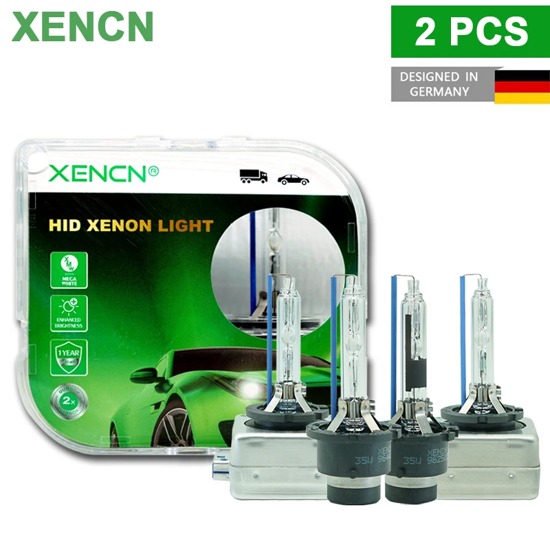 Xengn Oem D1S D2S D3S D4S D8S D2R Xenon Hid + 50% Brightr 6000K Cool White Light 35W Xenon Head Lamp Lampadine Originali Per Auto, Coppia