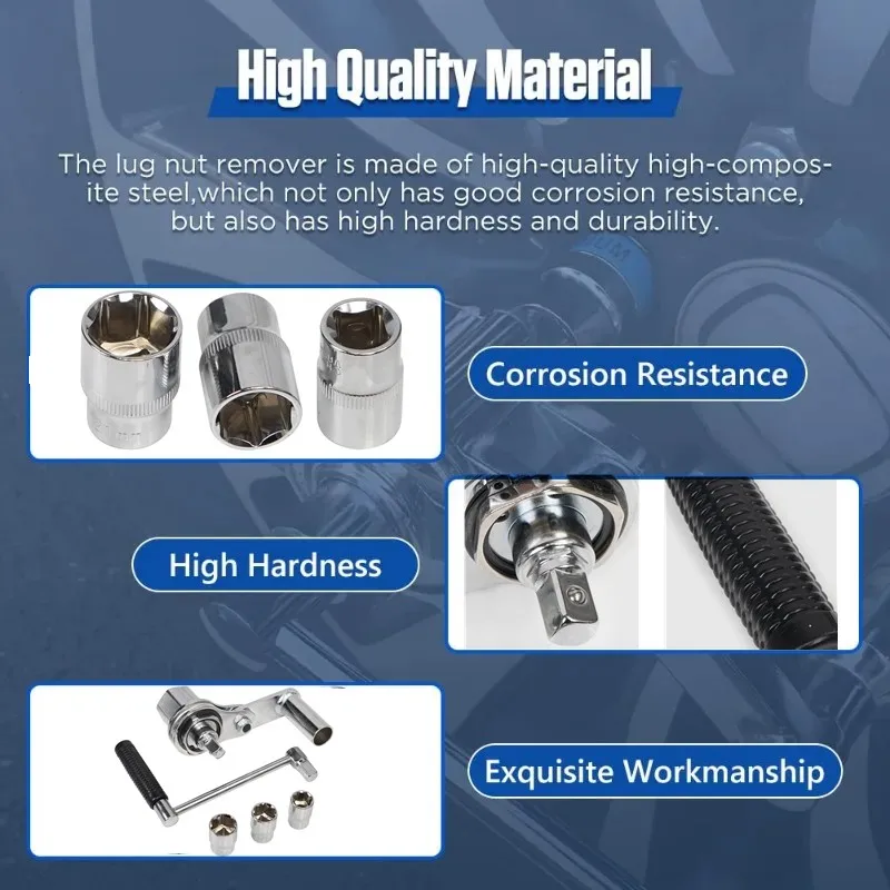 مفتاح ربط عزم دوران مضاعف مقاسات 17، 19، و 21 ملم...