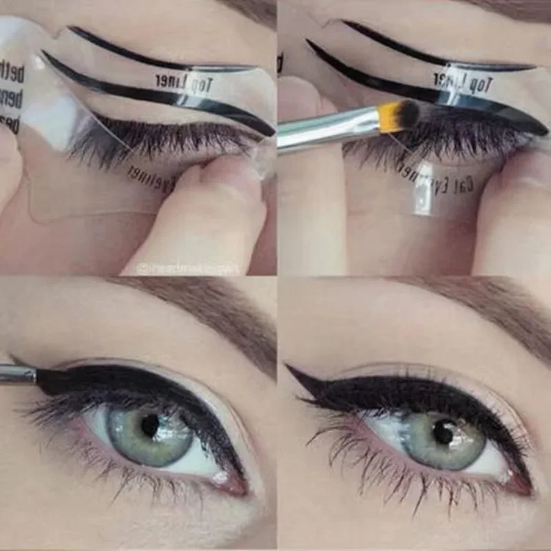 Eyeliner Stencils Winged Eyeliner Stencil Models Template Shaping Tools Eyebrows Template Card Eye Shadow Makeup Tool, eyeliner stencil tool, makeup tools, eyebrow stencil tool, eye makeup tools