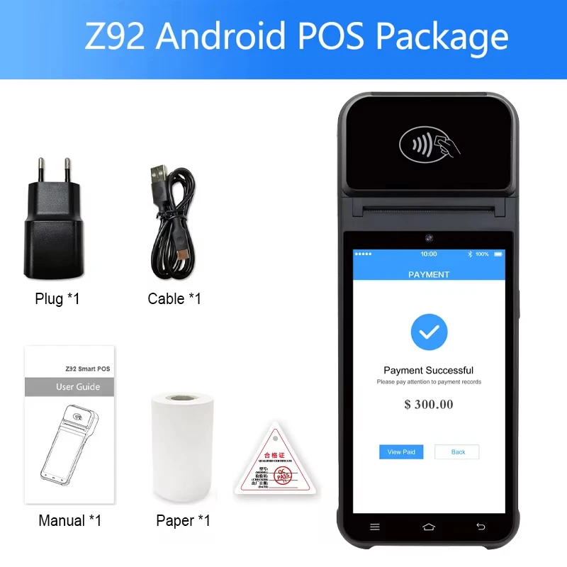 Z92 أندرويد 13 محطة الدفع المحمولة المساعد الشخصي...