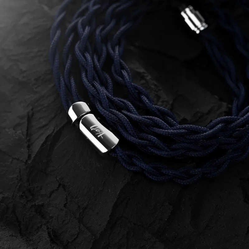 QoA 진 이어폰 케이블 3.5 + 4.4mm 플러그 헤드폰 와이어 0.78mm 2Pin 케이블 헤드셋 HiFi 음악 선물 이어 버드