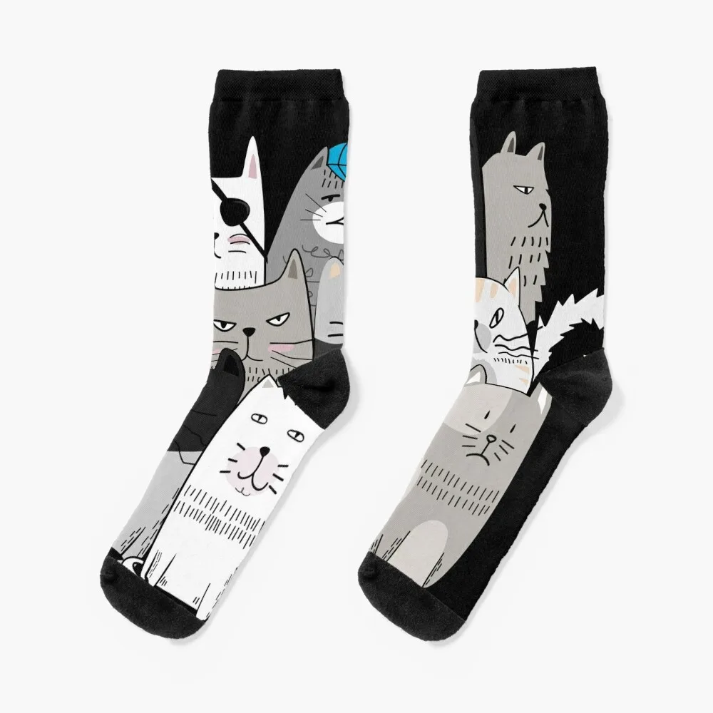 

Cats Socks Soccer Men's funny gift Stockings man Socks Ladies Men's