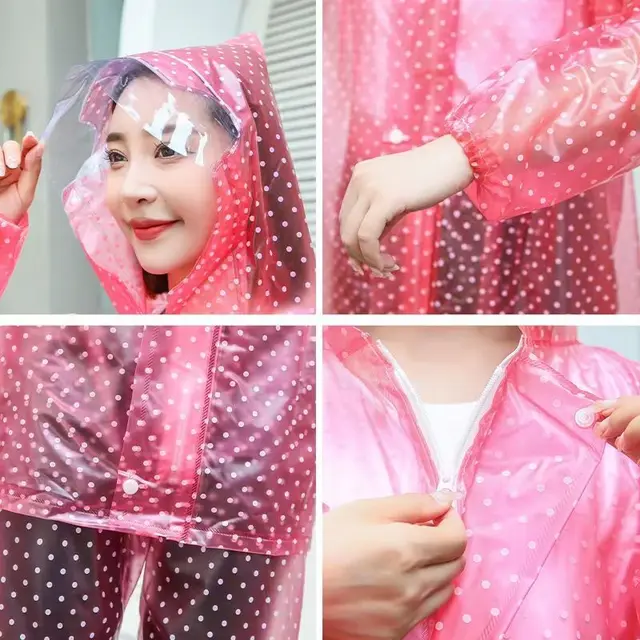 Férfi Női Esőkabátok Eső Nadrág Split Öltöny Cipzáras Bepattanás Dupla Réteg Védelem Kültéri Kerékpáros Mezőgazdasági Munka Otthoni Utazás - Image 3