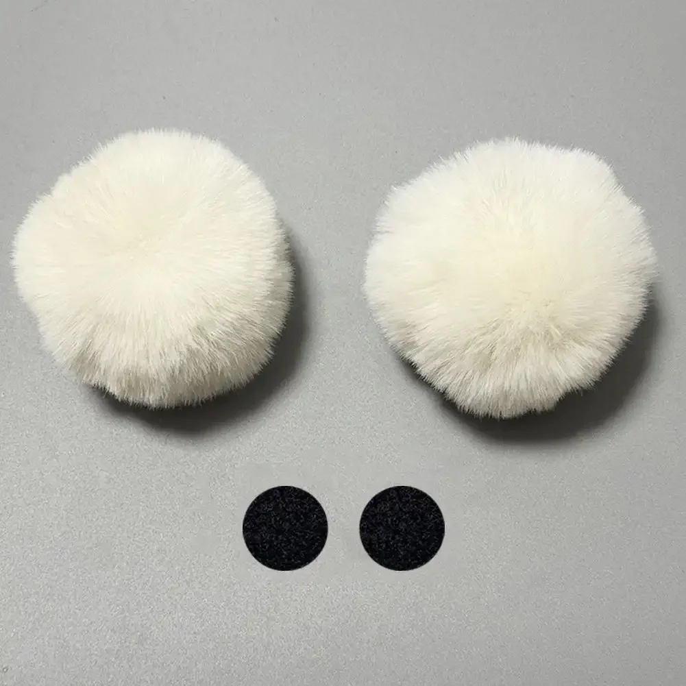 thumbnail image 1 of 2 piezas de casco de motocicleta lindo y creativo con orejas de gato de peluche, bolas decorativas para casco de motocross, accesorios adhesivos para estilismo de cosplay, 1 of 5