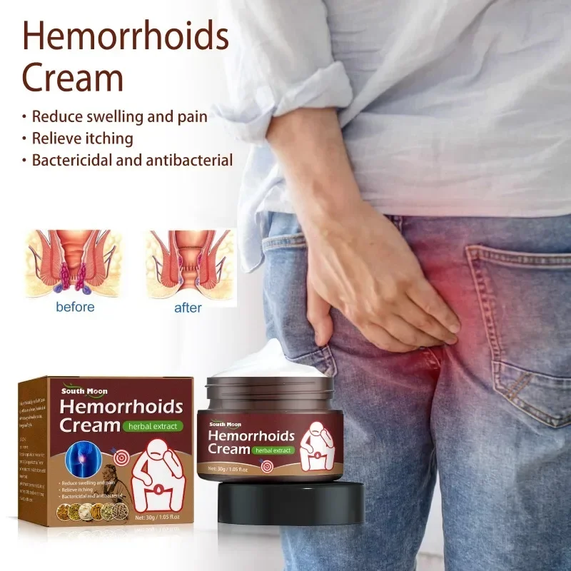 1Pcs Herbal Hemorrhoid Ointment Treat Butt Anal Fissure Pain Swell Repair Cream Internal External Hemorrhoids Eliminates Care