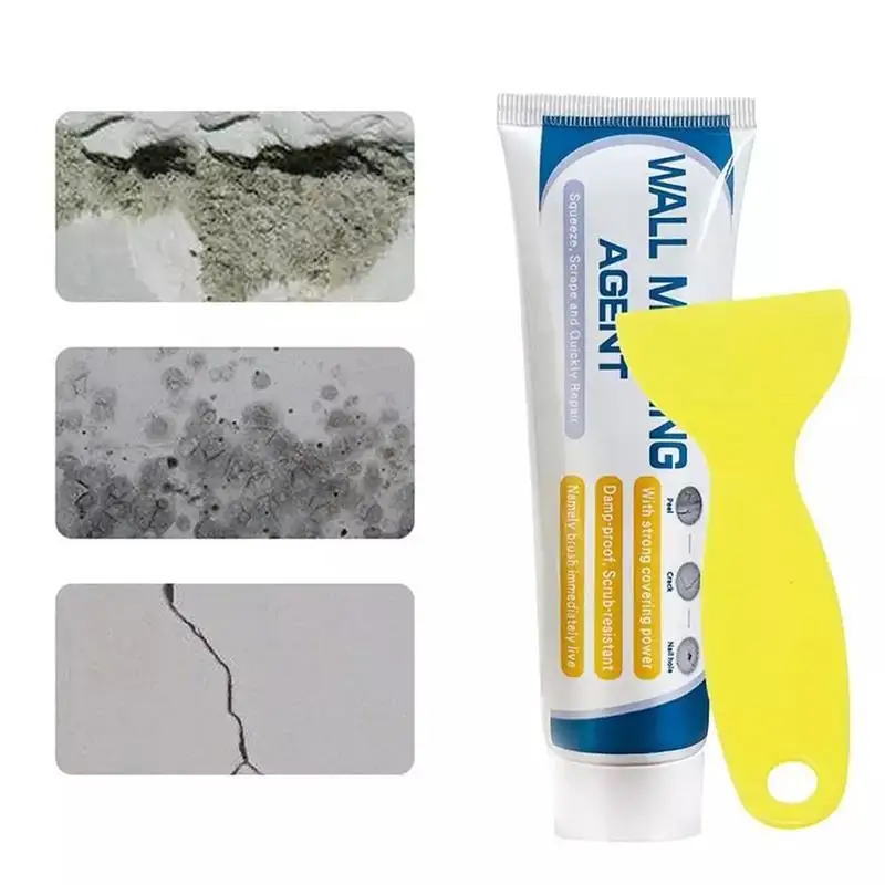 Tile Grout Wall Mending Agent 100g Wall Repair Cream With Scraper Paint Valid Mouldproof Quick-Drying Patch Restore