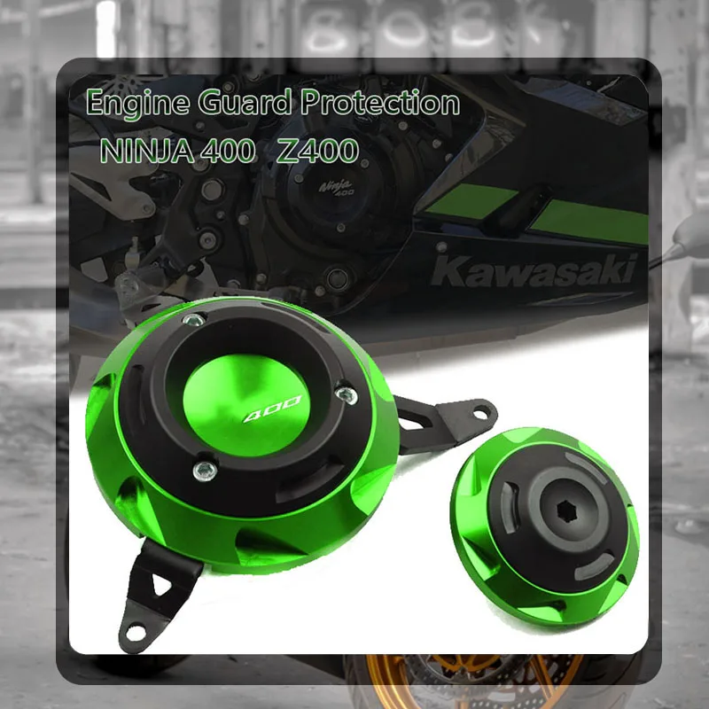 

Для KAWASAKI NINJA 400 NINJA400 Z400 2018 2019 2020 2021 2022 защита от удара двигателя мотоцикла защитный слайдер крышки статора