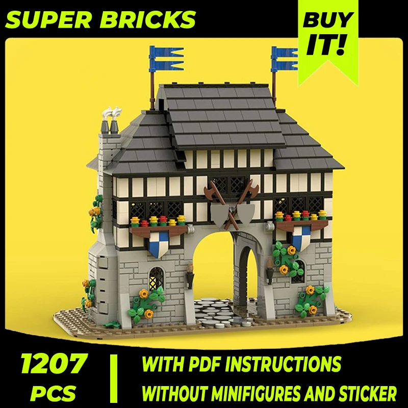 

Medieval Castle Model Moc Building Bricks Falcon's Keep Castle Technology Modular Blocks Gifts Christmas Toys DIY Sets Assembly