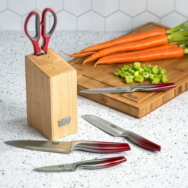 Knife Set Block | 18 Piece | Gladiator Series | Dalstrong Red