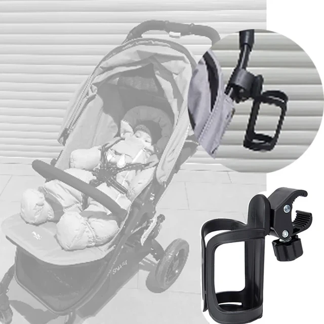 1pc 3-in-1 Baby Stroller Cup Holder/phone Snack Storage Tray/infant Milk Bottle  Organizer