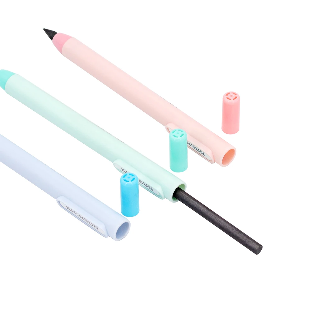 Set of 2 Mechanical Pencils with Replaceable Black Lead for Sketching and Writing