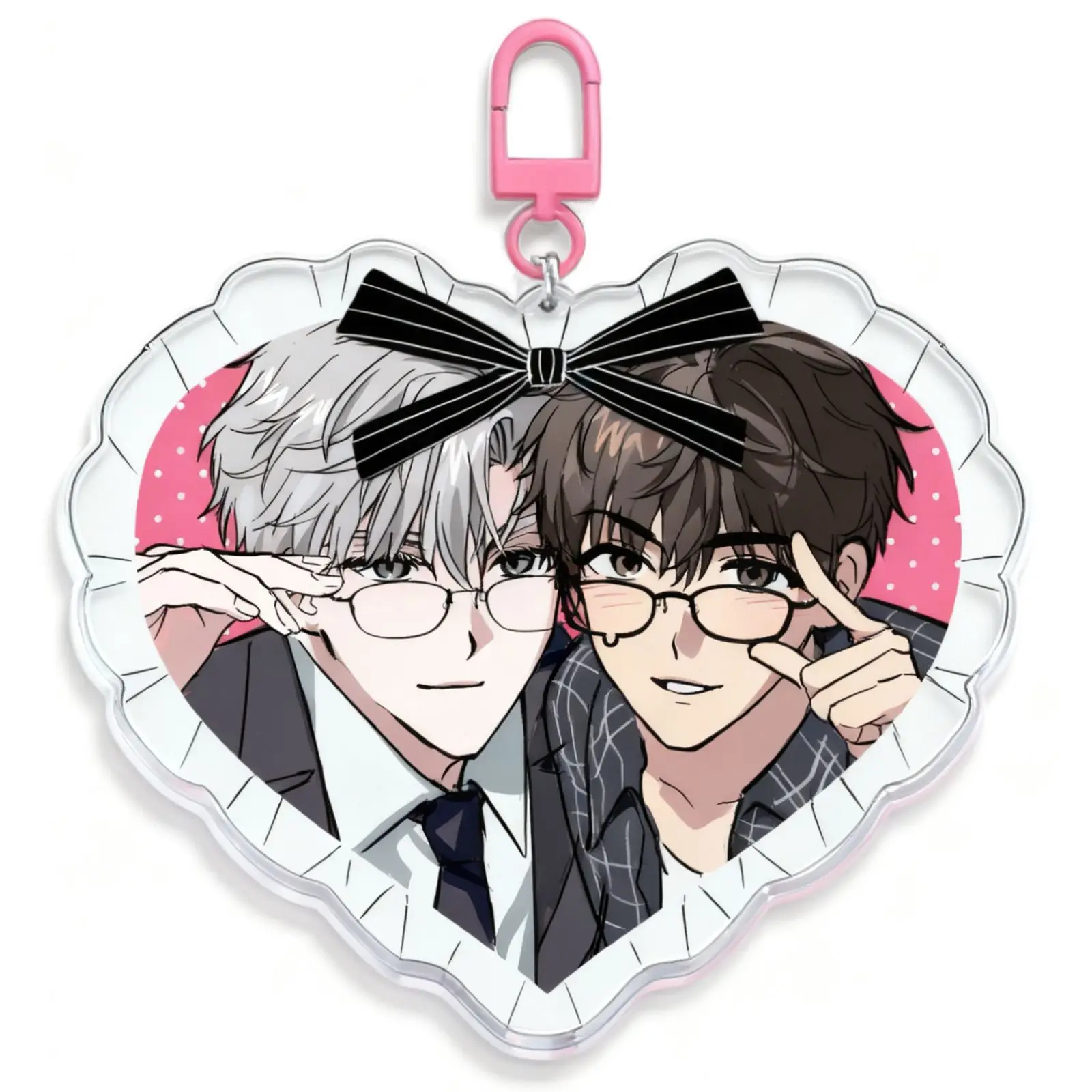 Korean BL Manwha Passion Anime Keychain 패션 Acrylic Key Chain Man Cute Key Ring Women Bag Pendant Ornament Cute Accessories Gift