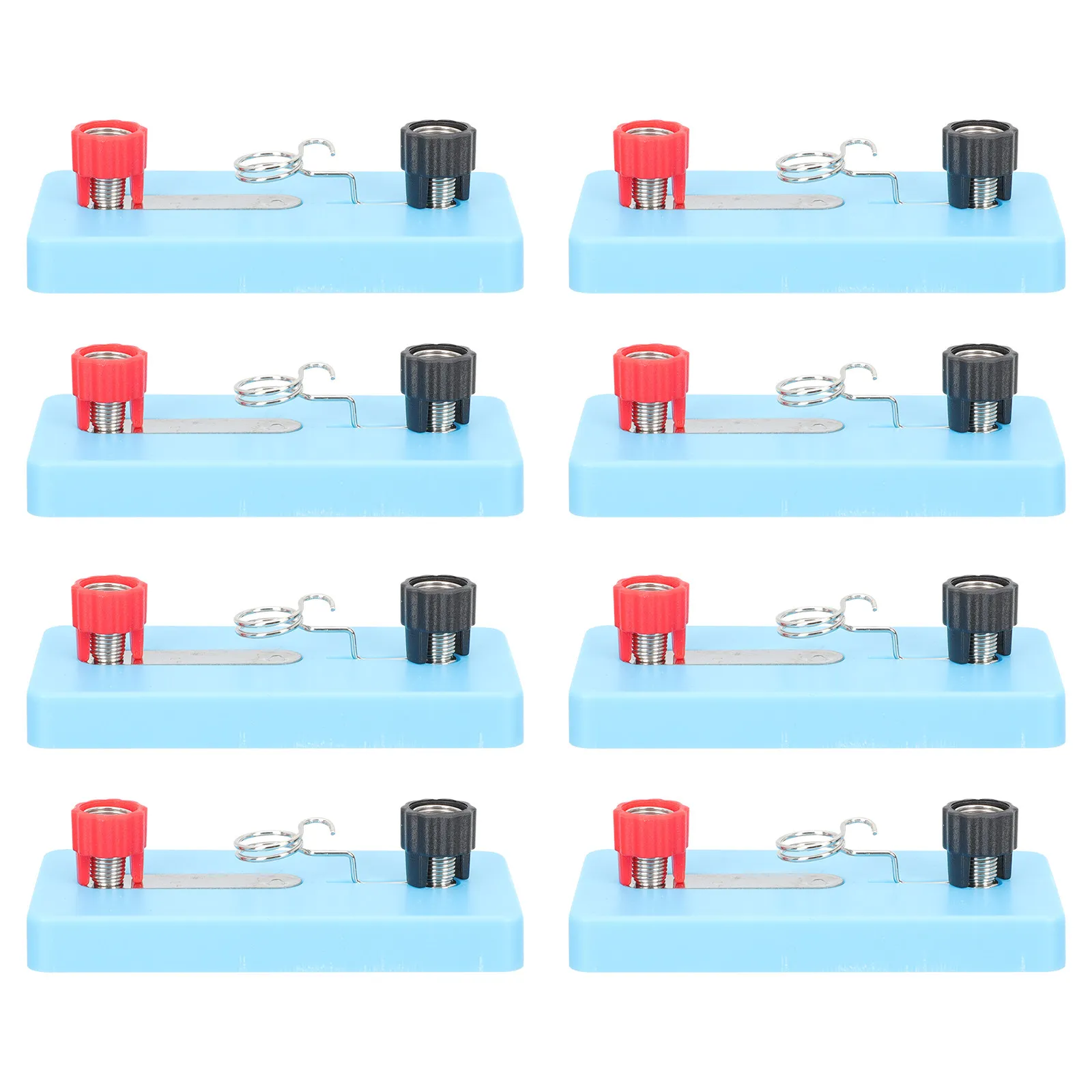 기본 전기 원리 물리학 실험실 교육 용품 회로 실험 재료를 위한 8Pcs DIY 전구 홀더 키트