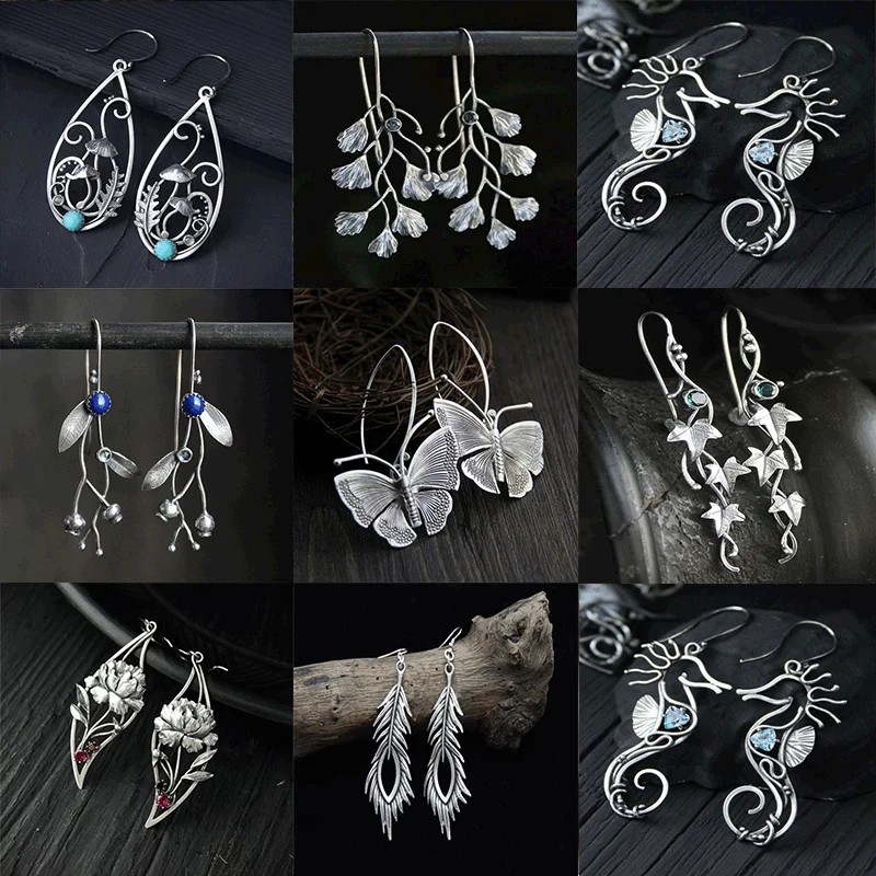 EBJ Rice Silver Color Zircon Stone Multi-Appearance Flower Earring - Zográfos main image 0