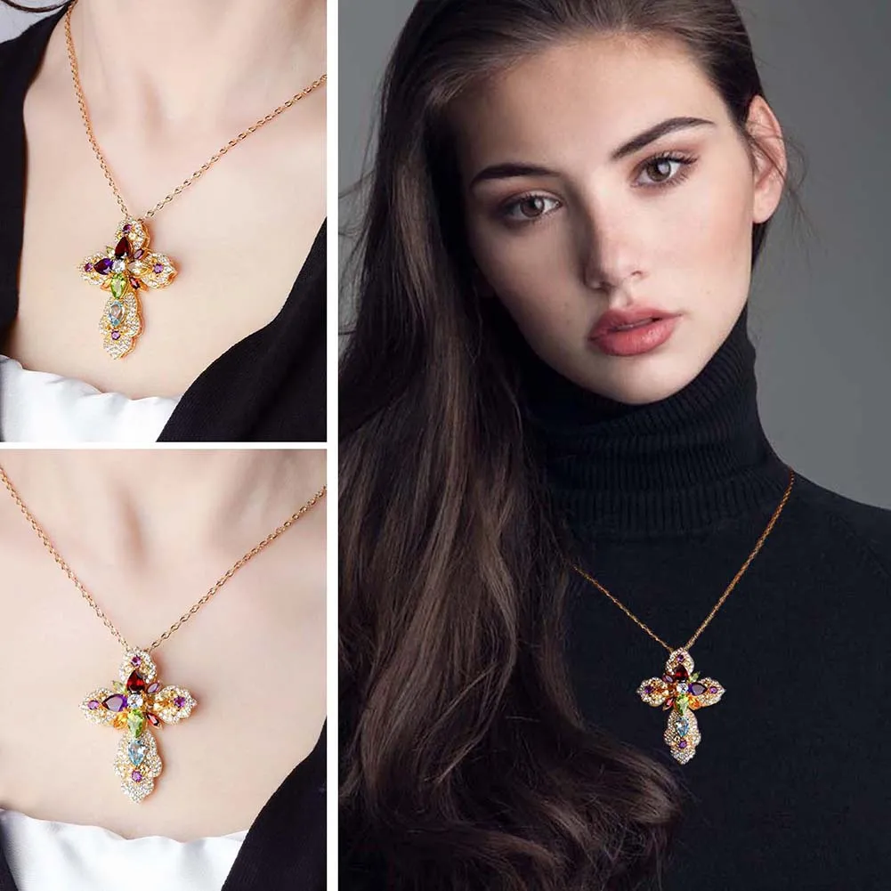 Men Women Silver Jesus Christ Crucifix Cross Pendant Necklace Christian  Jewelry | eBay