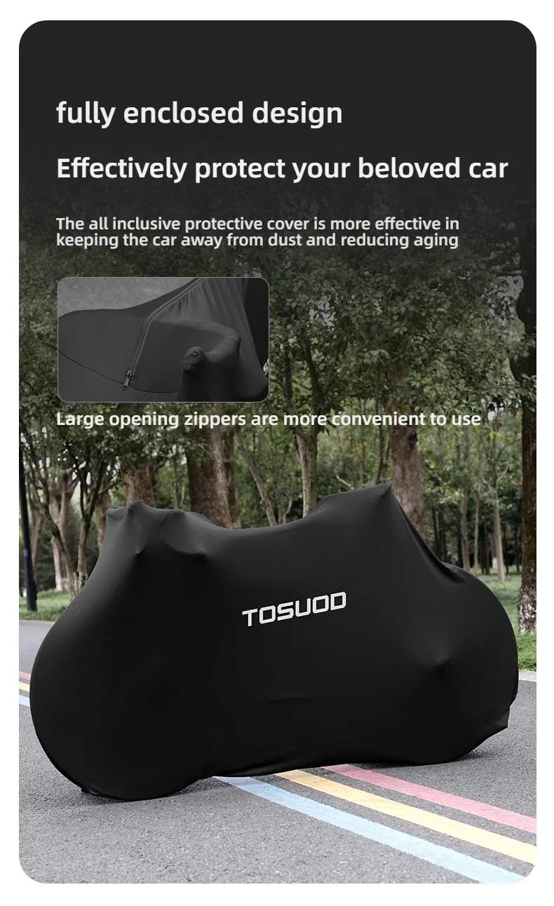 TOSUOD Fahrrad-Vollschutzabdeckung Verschleißfeste Schutzhülle für Rennräder, Mountainbikes Universelle Fahrradjacke – Detail 6