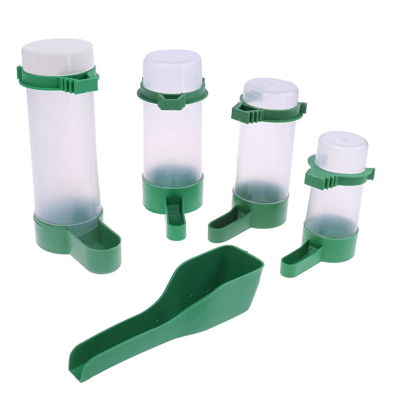 Pet Cage Aviary Bird Parrot Budgie Canary Drinker Food Feeder Waterer Clip bird feeder parrot feeder