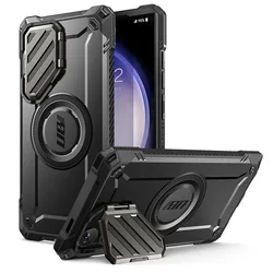 SUPCASE UB Mag XT Full Body Rugged Case with Camera Cover & Built - in Kickstand - Pc + tpu (Black)