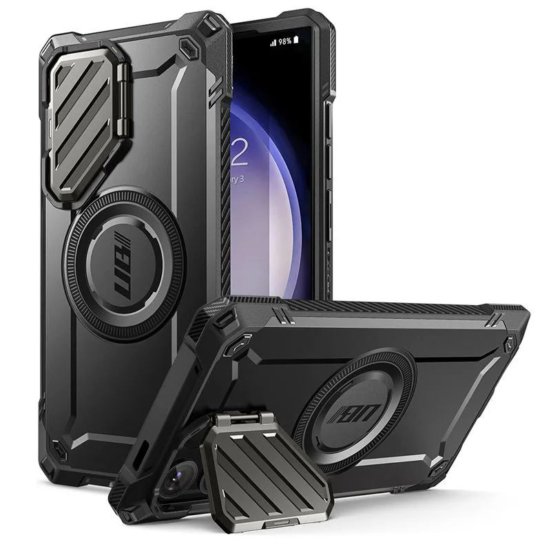 For Samsung Galaxy S24 Ultra 6.8 inch 2024 Case SUPCASE UB Mag XT Full Body Rugged Case with Camera Cover & Built-in Kickstand