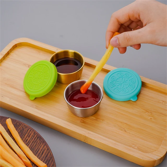 Dipping Sauce Cups With Lids Salad Condiment Containers Salad Box Kitchen  Accessories Tools Lunch Containers Box Small 1.7 Oz - AliExpress