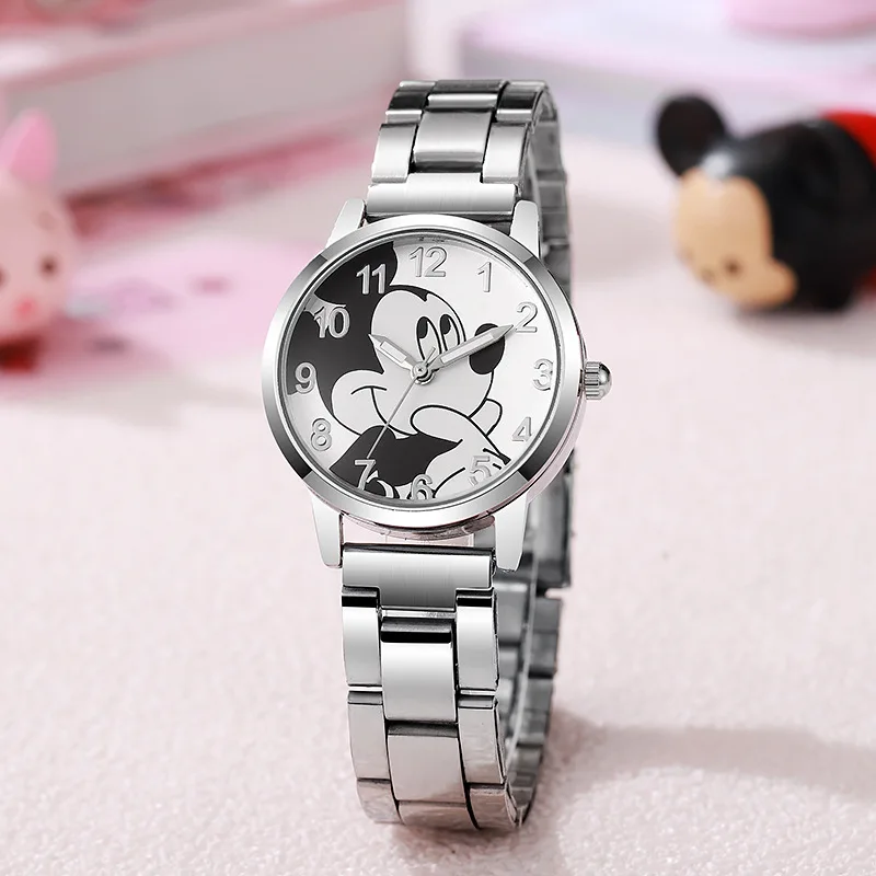 Montre Mickey Mouse Classique - Bracelet Métal Argenté