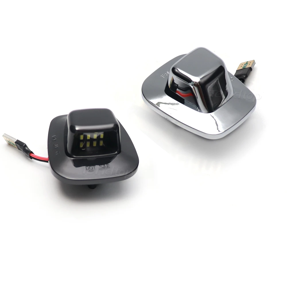 LED License Plate Light Lamp Assembly Compatible With 1988-1999 Chevy C1500 K1500 Silverado Sierra Pickup Tahoe Yukon Blazer S10 Sonoma S15 Black Housing 6000K White, Pack Of 2 In | Whizz - Foto 9