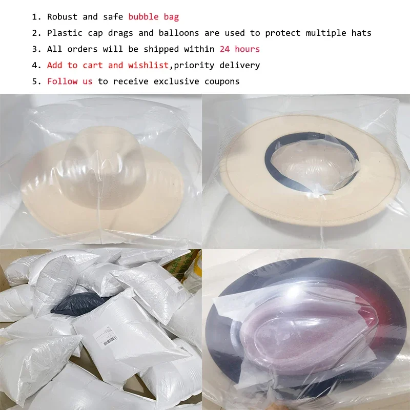 Fedora Hat Women Winter Hats for Women Ribbon Band Men's Hat Wide Brim Classic Beige Wedding Church Bowler New Cap chapeau femme 6