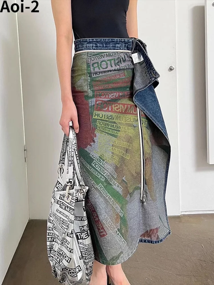 【THE MUSEUM VISITOR】 HEART POCKET WASHED DENIM SKIRT Musemuse Denim Skirt THE MUSEUM VISITOR】 HEART POCKET