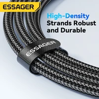 Essager 120W USB Type C Cable PD Super Flash Charging 6A For Xiaomi 14Pro Redmi K70 POCO X6 Black Shark 3Pro LED Digital Display - Image 6