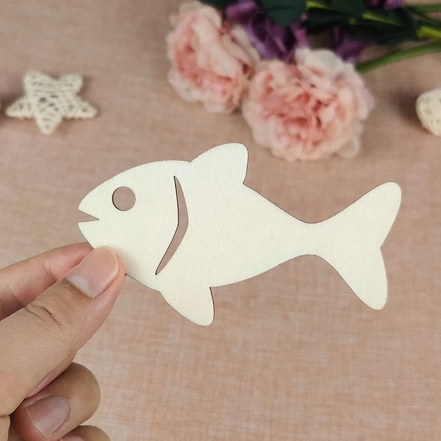 20PCS Wooden Fish Sea Animals Unfinished Wood Ornaments DIY Crafts Wedding  Birthday Party Decorations Gift Tags - AliExpress