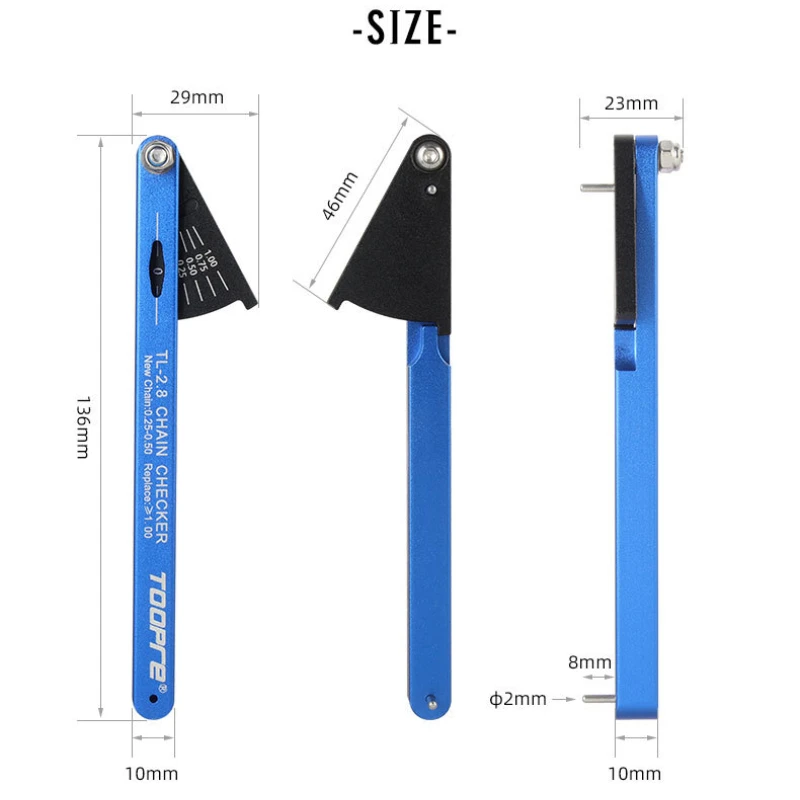 For Mountain Road Vehicles Bike Tool Kit Bicycle Chain Tester Wear