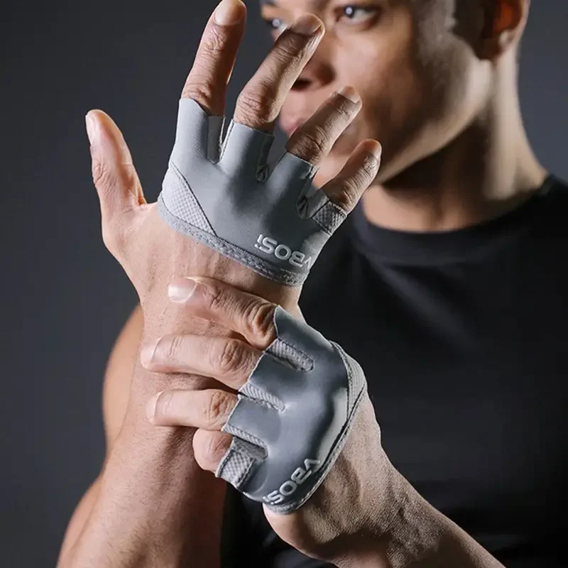 Anti-Callus Four-Finger Half-Finger Non-Slip Breathable Sports Fitness Gloves for Pilates Aerial Yoga Male And Female