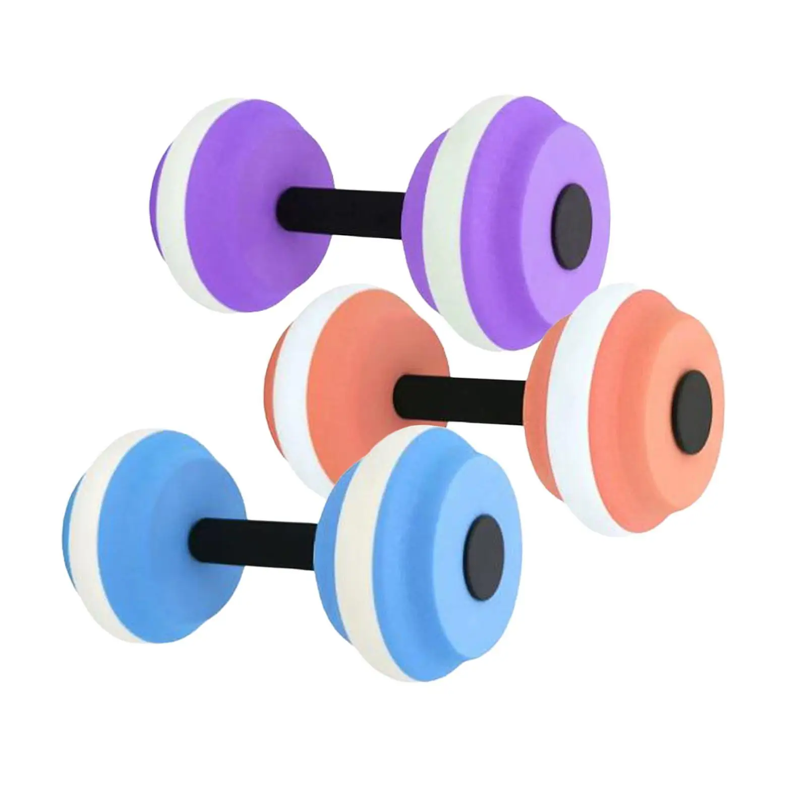 Aqua Dumbbell Hand Bar for Swimming EVA Foam Water Weights for Pool Exercise Buoyant Fitness Equipment Resistance Training