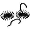 2pcs 360 ° Rotating 20-Claw Tie Rack Multifunctional Multi-Hanging Position Tie Rack 6