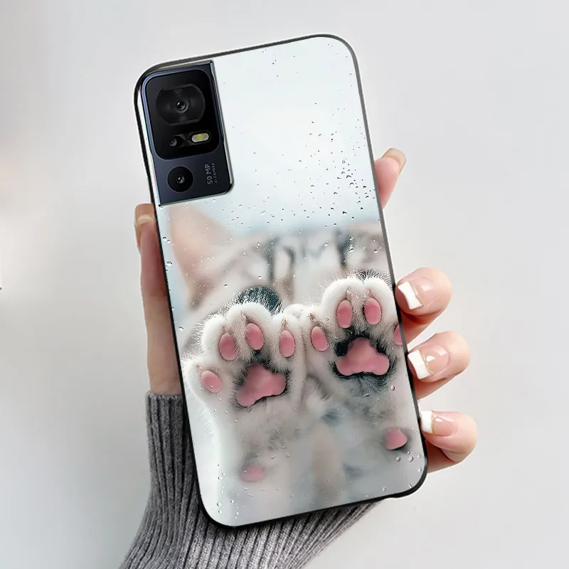 Luxury Cute Cartoon Black Soft Silicone Protective Phone Case